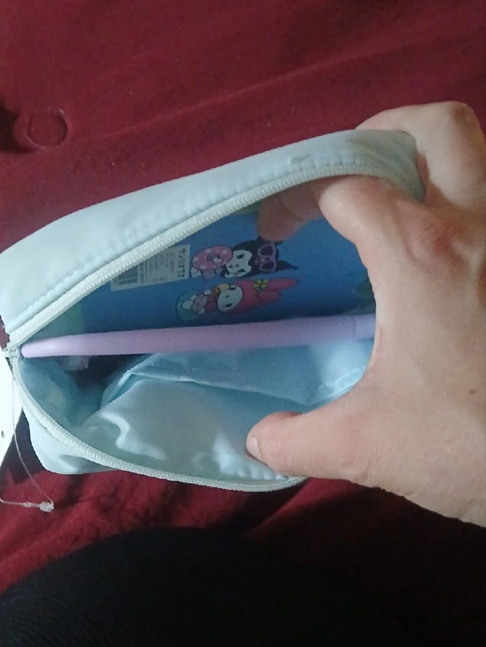 Sanrio Hello Kitty Cinnamoroll Pastel Blue Accessory Pouch